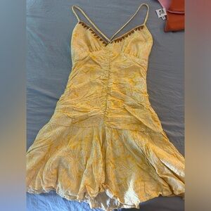 ZARA yellow mini dress worn once